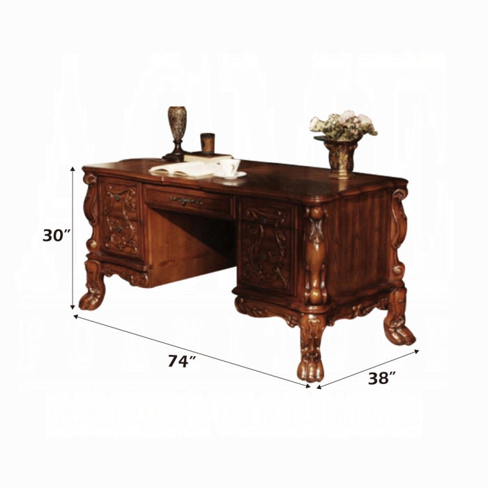 ACME Cherry Oak Dresden Executive Writing Desk