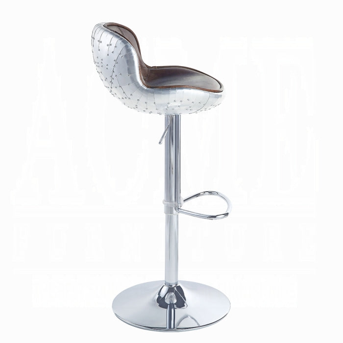 ACME Brown Brancaster Adjustable Stool W/Swivel
