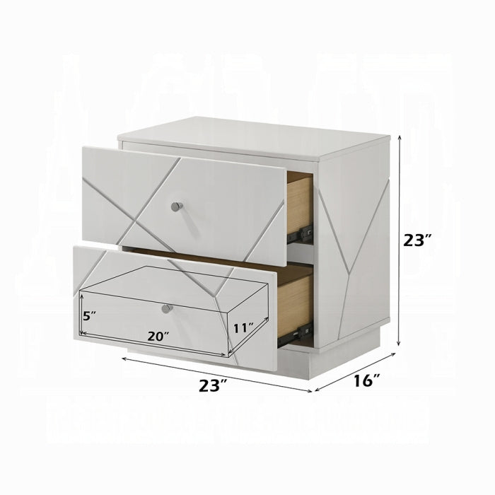 ACME White Esther Nightstand