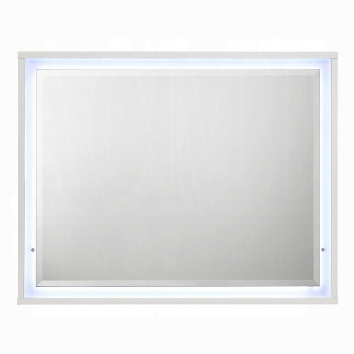 ACME White Esther Mirror w/LED