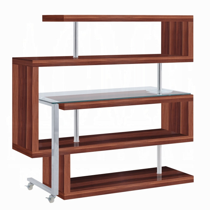 ACME Brown Buck II Writing Desk W/Bookshelf