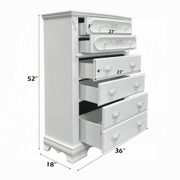 ACME White Flora Chest