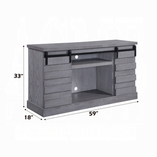 ACME Amrita Tv Stand W/Fireplace