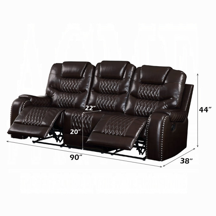 ACME Brown Braylon Motion Sofa