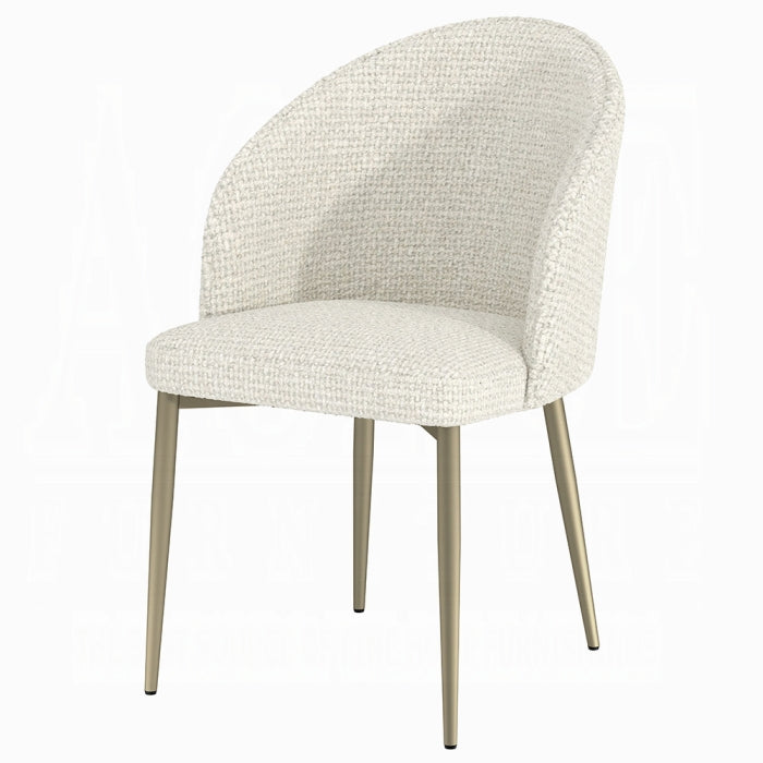 ACME White Cora Side Chair (Set-2)