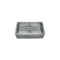 Whitehaus Noah's Collection Brushed Stainless Steel Single Bowl Front Apron Undermount Sink