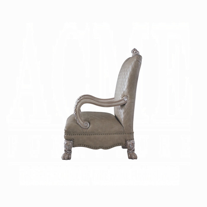 ACME Vintage Bone White Dresden Chair W/Pillow
