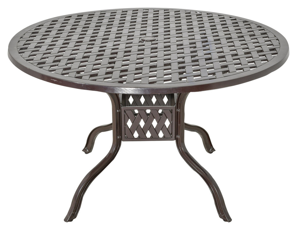 AFD Home Savannah Outdoor Aluminum Round Dining Table