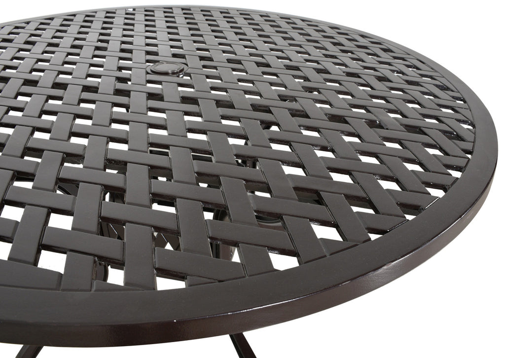 AFD Home Savannah Outdoor Aluminum Round Dining Table