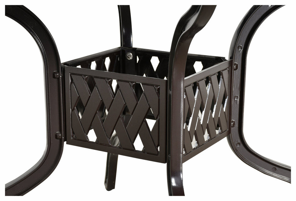 AFD Home Savannah Outdoor Aluminum Round Dining Table