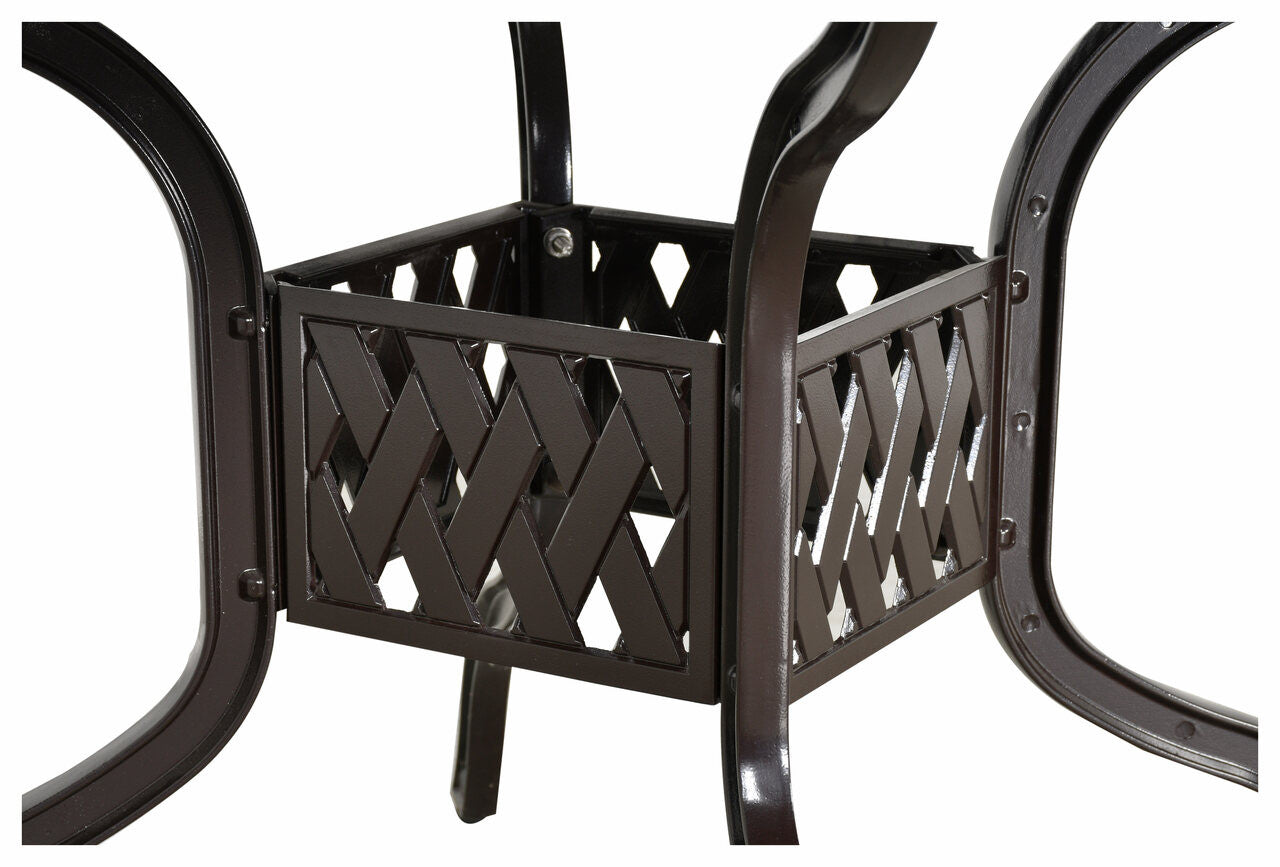 AFD Home Savannah Outdoor Aluminum Round Dining Table