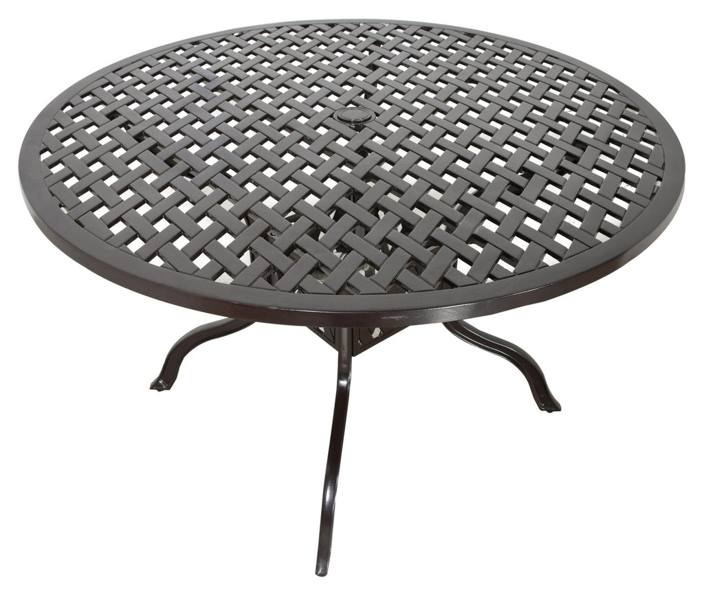 AFD Home Savannah Outdoor Aluminum Round Dining Table