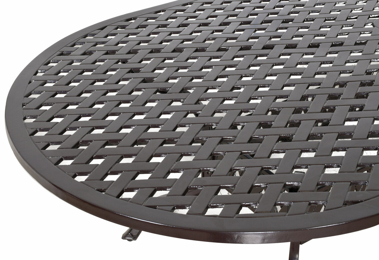 AFD Home Savannah Outdoor Aluminum Oval Dining Table