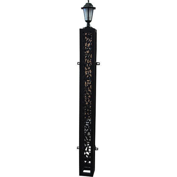 AFD Home Bridgeton Moore Aluminum Large Fence Lantern Post