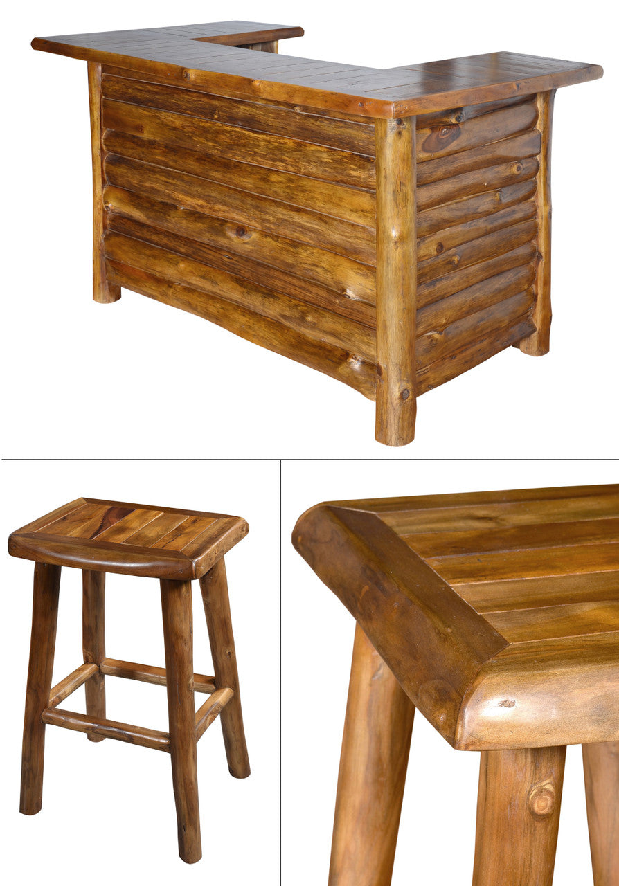 AFD Home Adirondack Teak Bar Set of 5