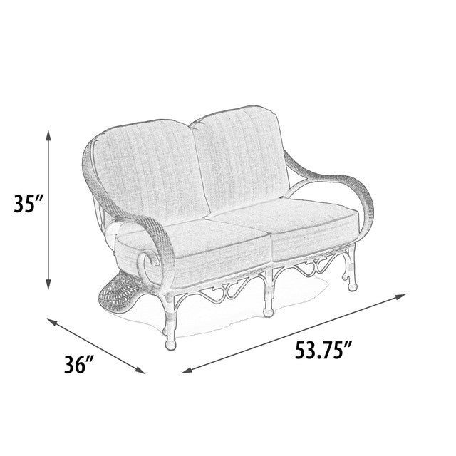 AFD Home Grand Bonaire Weave Outdoor Loveseat