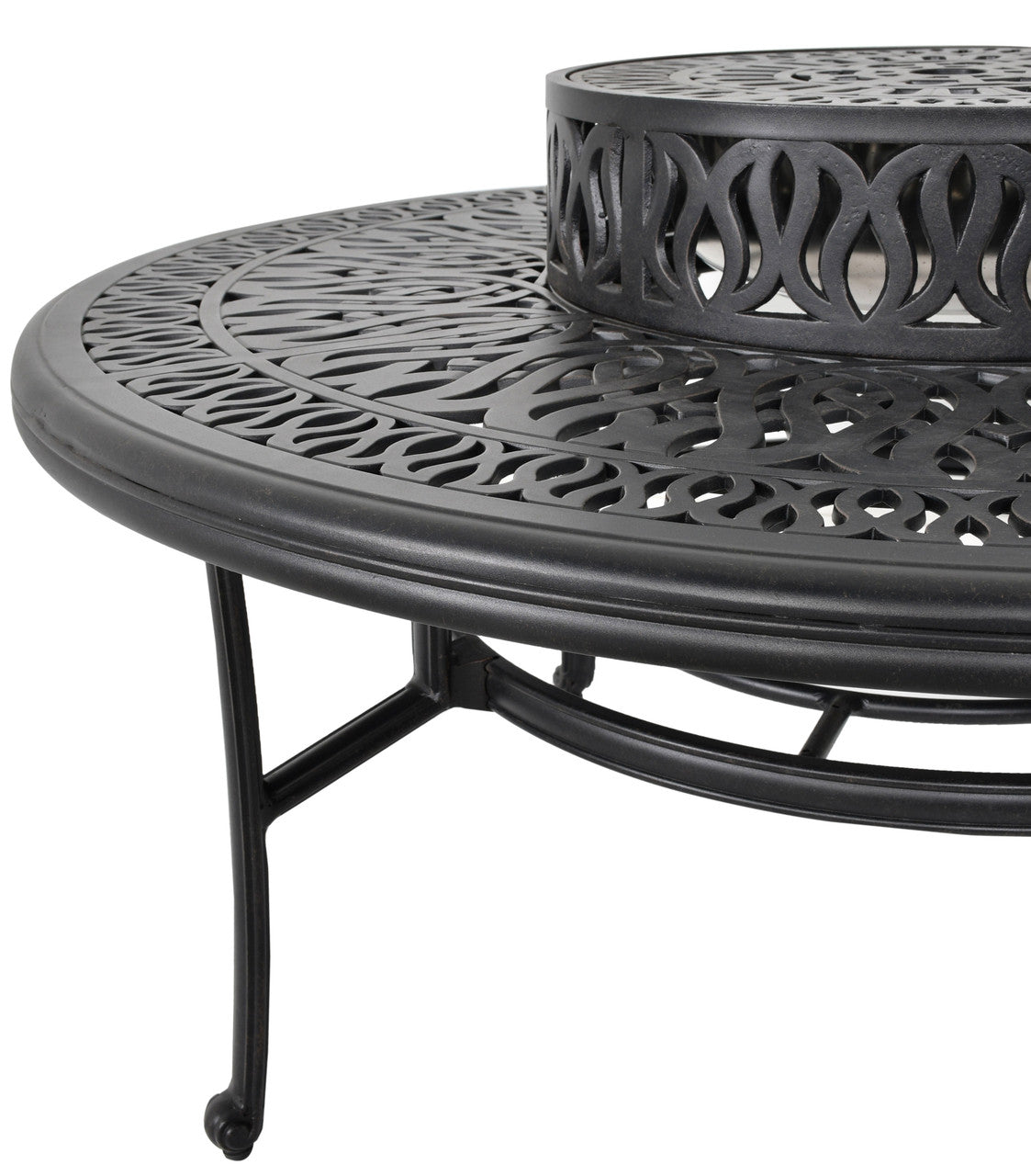 AFD Home Grand Bonaire Weave Outdoor Fire Pit Table With Accessories (KIT)