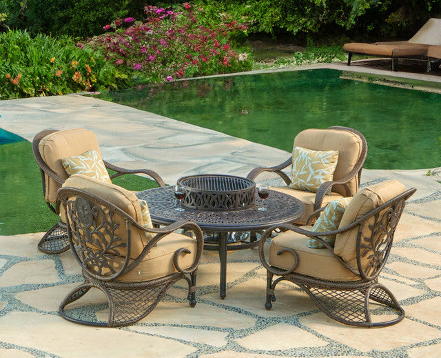 AFD Home KC Grand Bonaire Weave 52in Table
