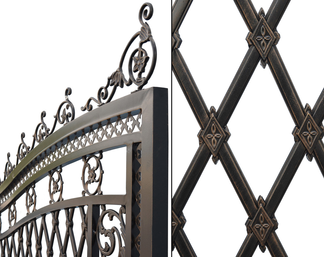 AFD Home Bridgeton Moore Aluminum Wide Driveway Gate (KIT)