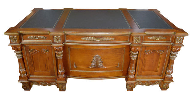 AFD Home Monarch Mahogany Executive Desk VC (KIT)
