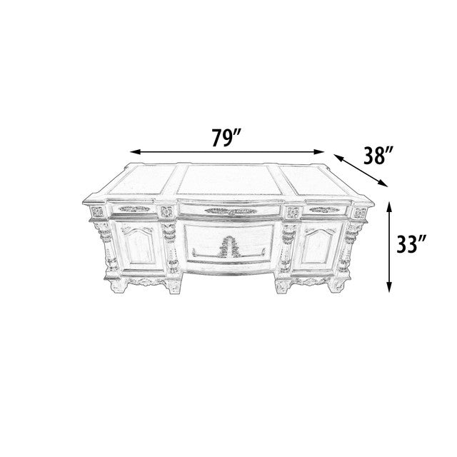 AFD Home Monarch Mahogany Executive Desk VC (KIT)