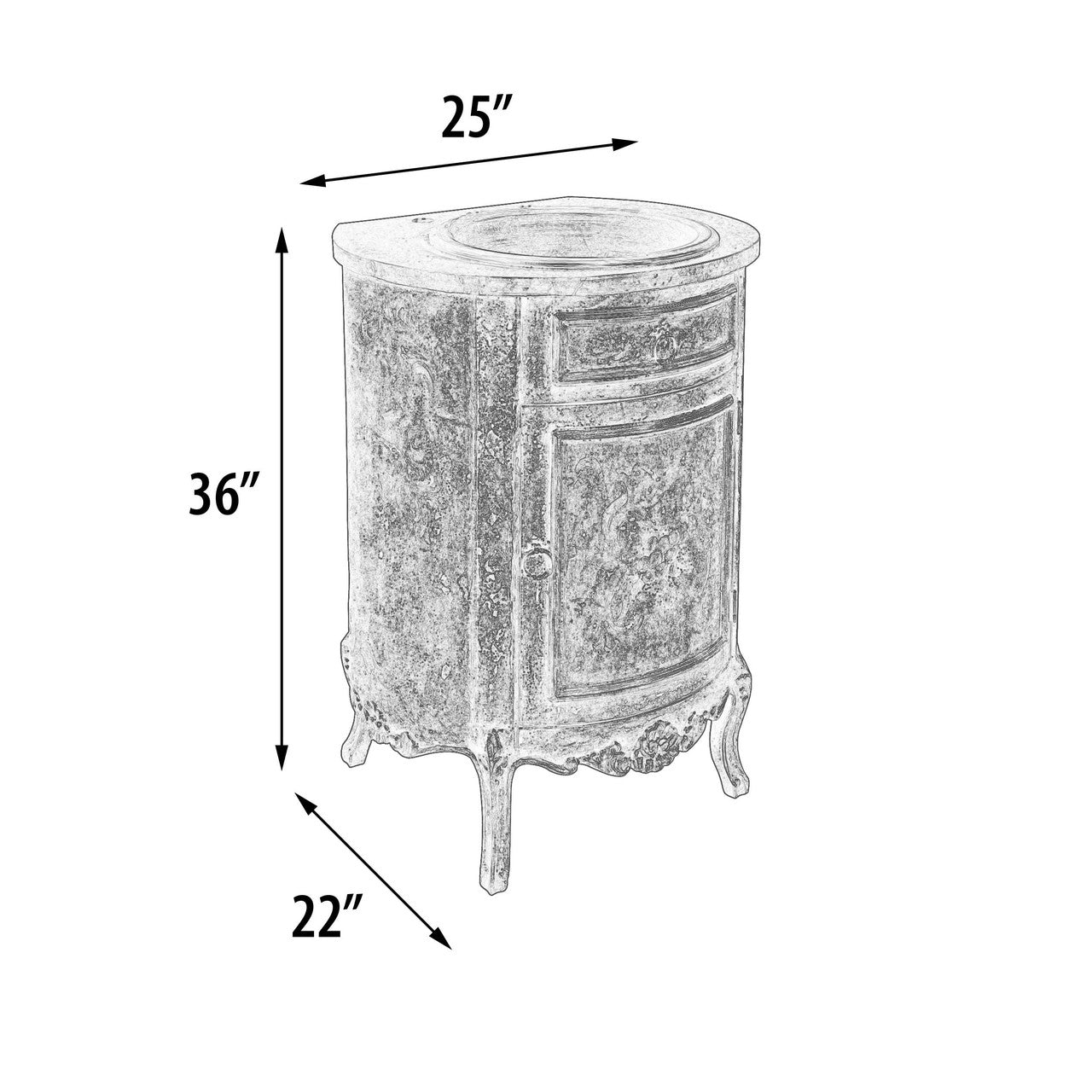 AFD Home Lima Copper Vanity