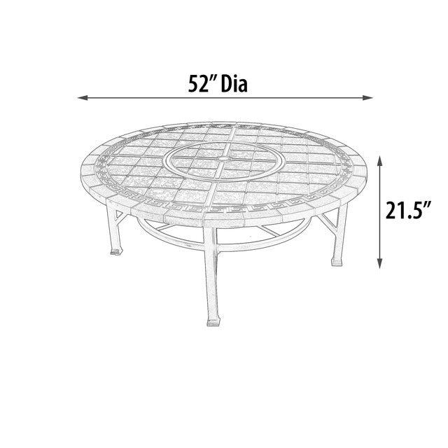 AFD Home Chillounger Round Table 52 inch