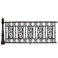 AFD Home Bridgeton Moore Aluminum Fence Railing with Post