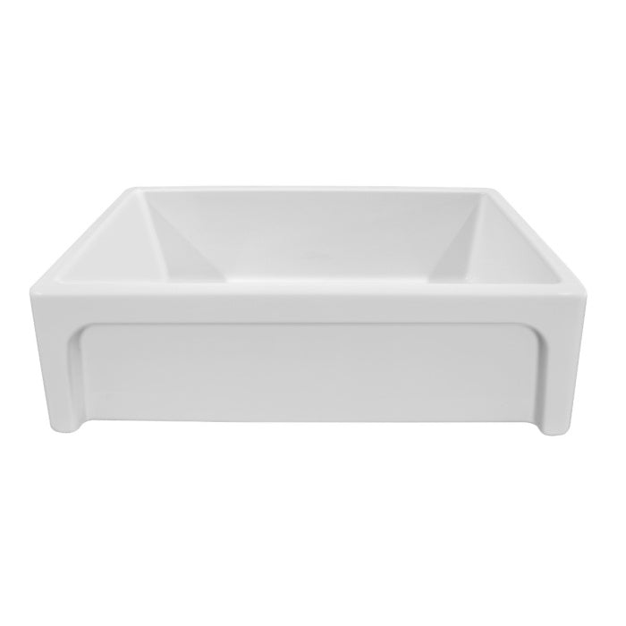 Whitehaus Shakerhaus 33" Reversible Kitchen Fireclay Sink with Shaker Design