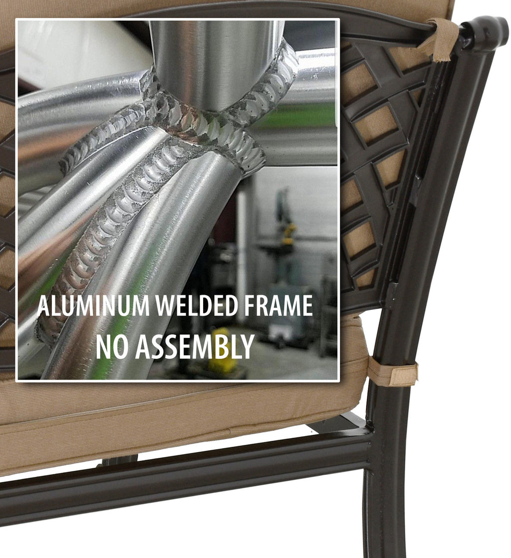 AFD Home Savannah Outdoor Aluminum Loveseat