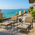AFD HOME Savannah Outdoor Aluminum Club Chair Set of 5