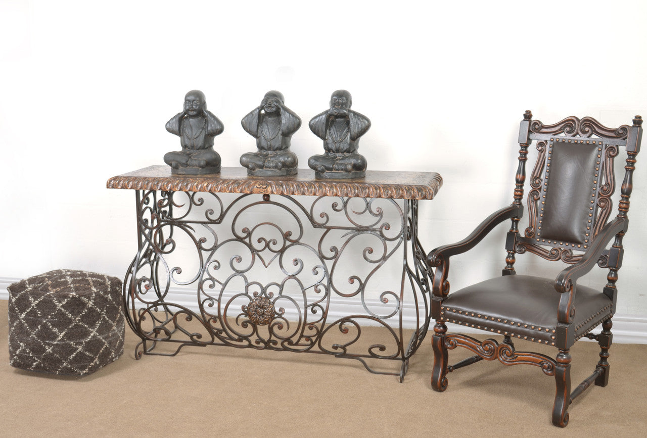AFD Home Peruvian Forged Iron Console