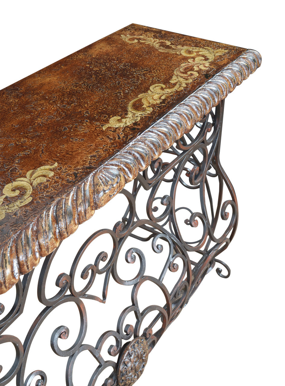 AFD Home Peruvian Forged Iron Console