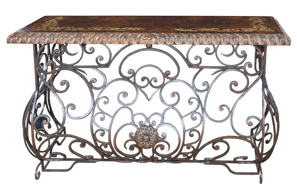 AFD Home Peruvian Forged Iron Console