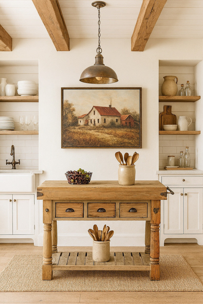 AFD Home Farmhouse Island Work Console
