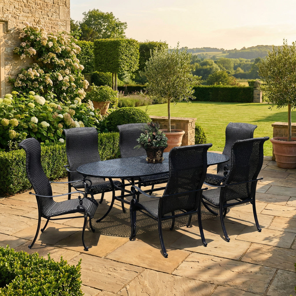 AFD Home Wyndemere Oval Dining Table Set of 7 (KIT)