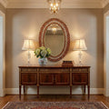 AFD Home Peruvian Painted Glass Scalloped Mirror