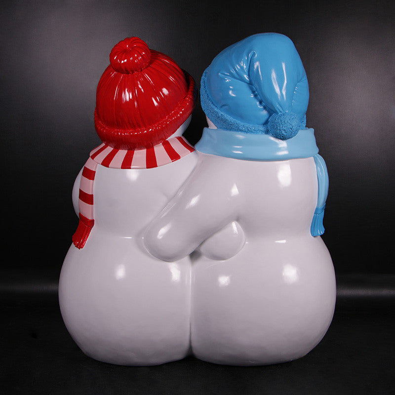 AFD Home Snowman Bench