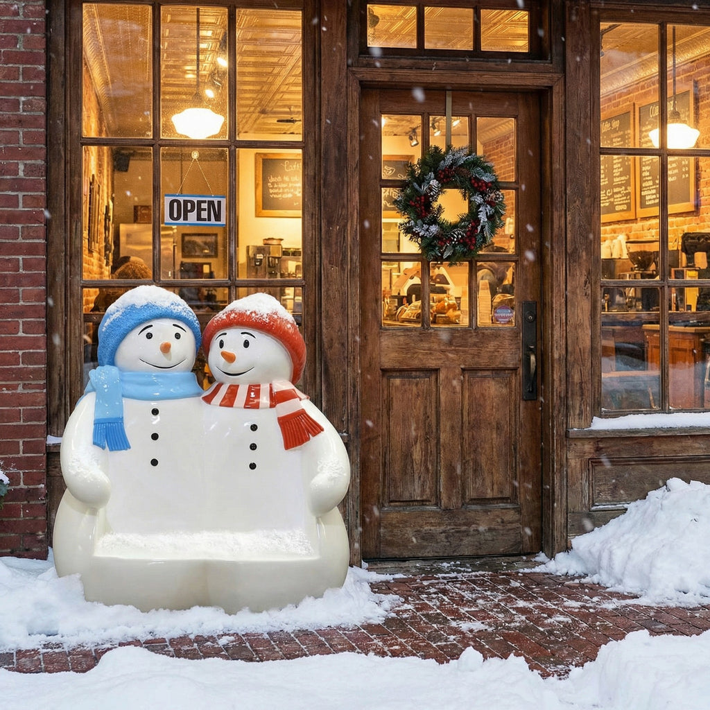 AFD Home Snowman Bench
