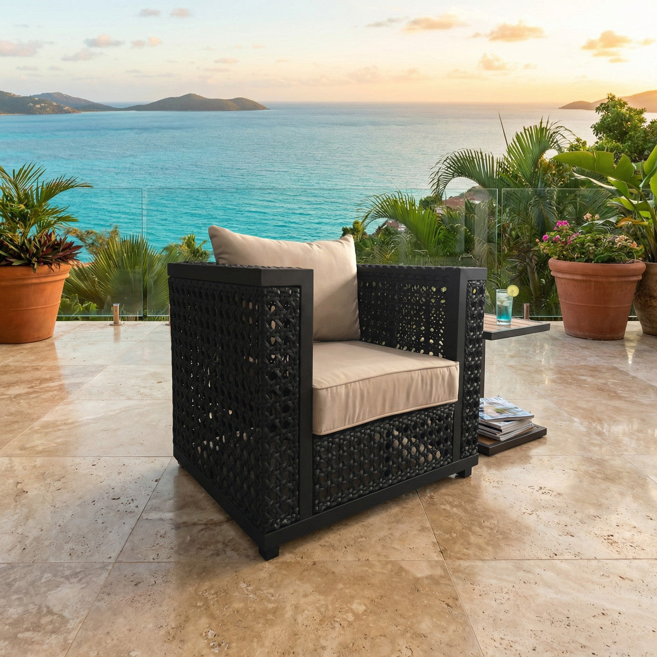 AFD Home Monterey Outdoor Club Chair