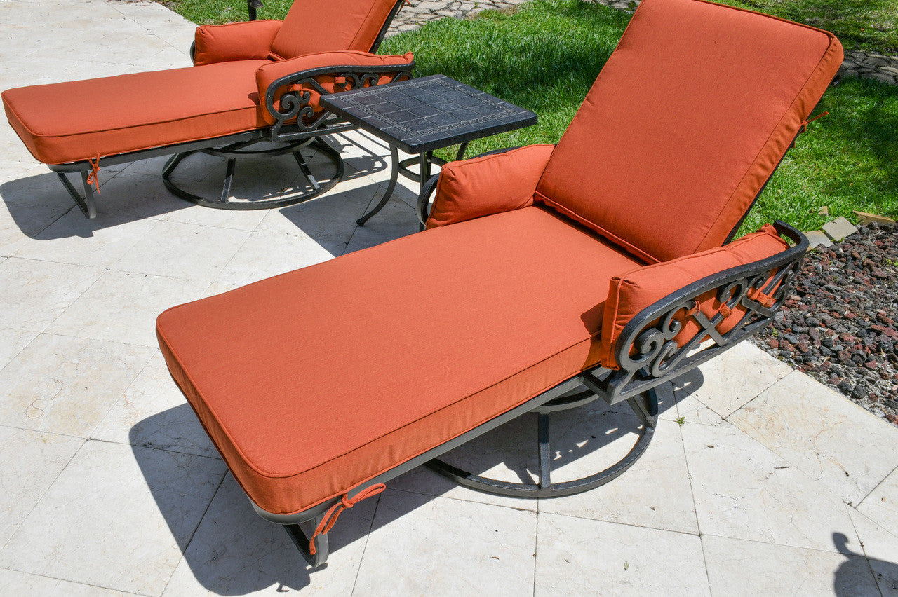 AFD Home Chillounger Swivel Lounge with Cushions