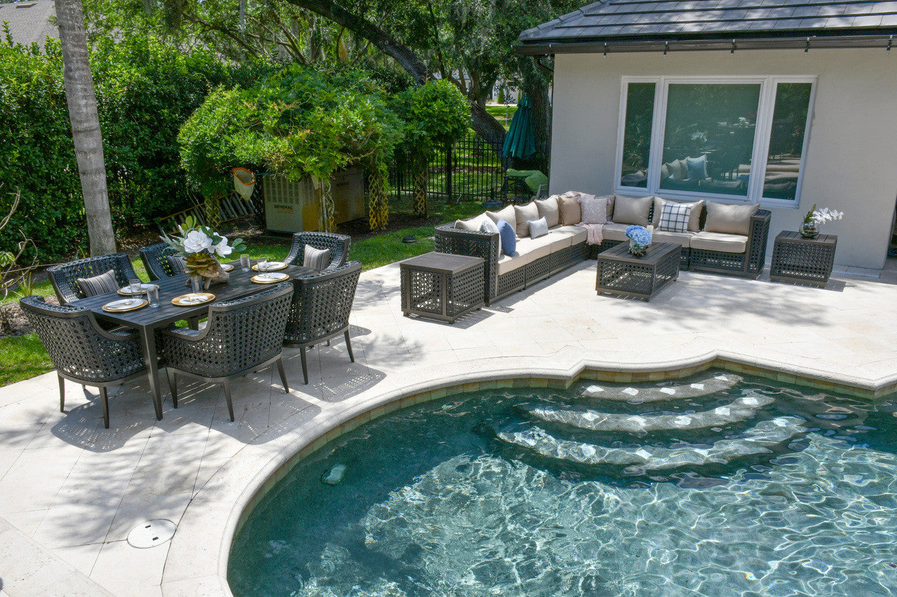 AFD Home Monterey Ultimate Outdoor Sectional Set of 8 (KIT)