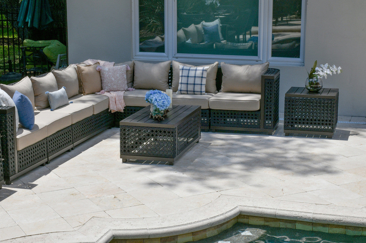 AFD Home Monterey Ultimate Outdoor Sectional Set of 8 (KIT)