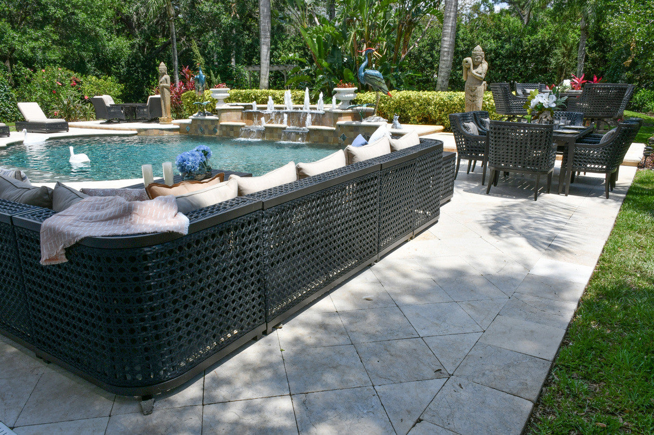 AFD Home Monterey Ultimate Outdoor Sectional Set of 8 (KIT)