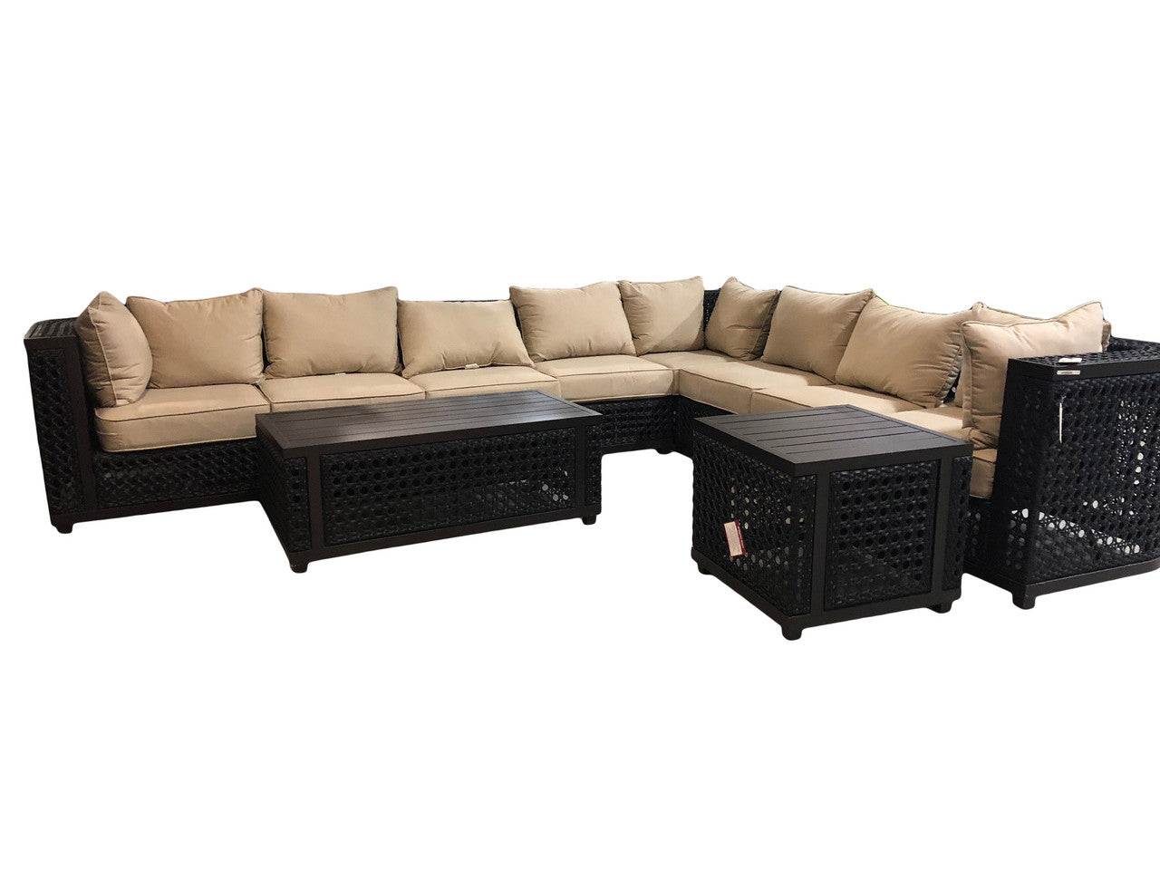 AFD Home Monterey Ultimate Outdoor Sectional Set of 8 (KIT)