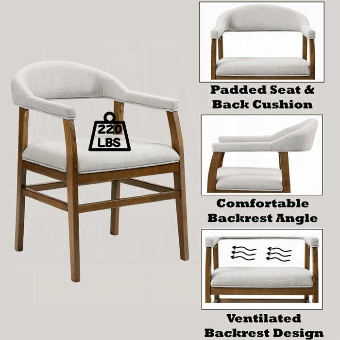 ACME Dark Walnut Darcy Arm Chair (Set-2)