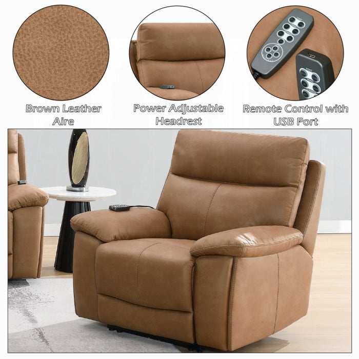 ACME Chavis Power Motion Recliner w/USB & Power Headrest