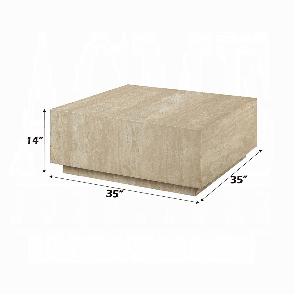 ACME Beige Marble Deon Coffee Table