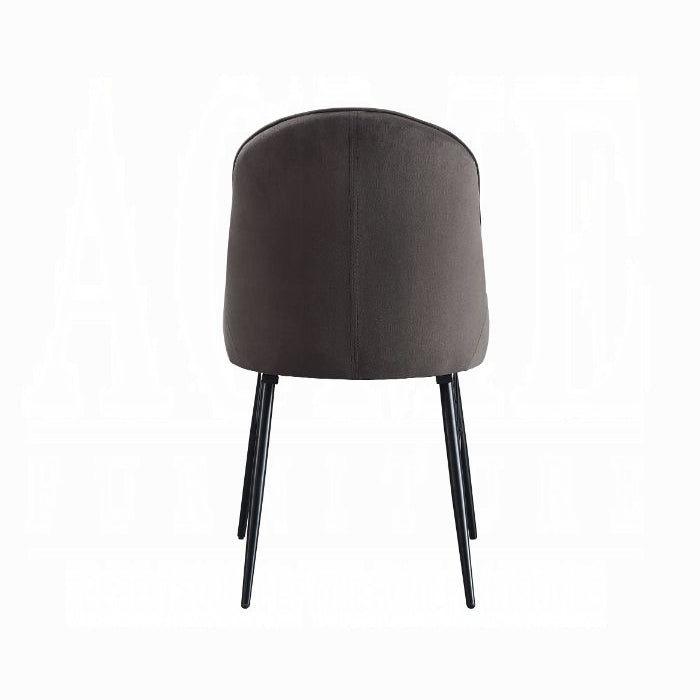 ACME Gray Abraham Side Chair (Set-2)