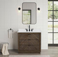 Legion Furniture 36" VANITY WITH 1" THICK WHITE ARTIFICIAL STONE